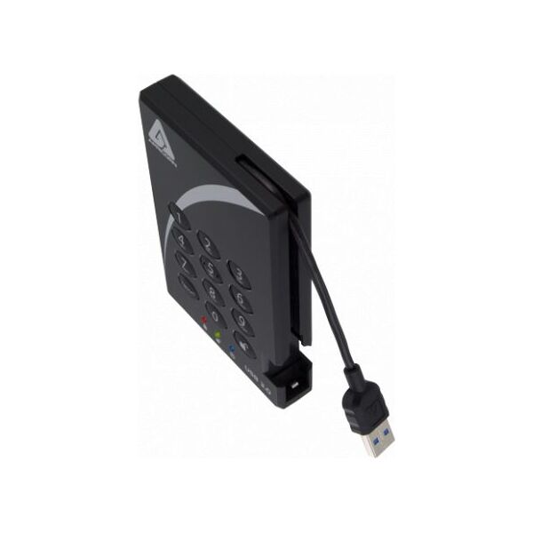 Dysk zewnętrzny HDD Apricorn Aegis Padlock 2TB Czarny (A25-3PL256-2000)