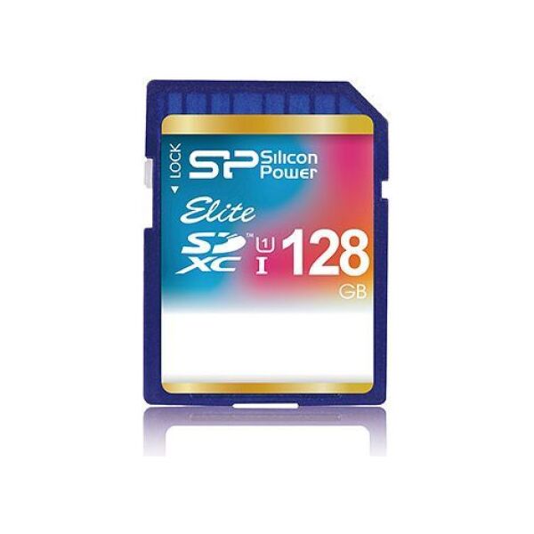 Karta Silicon Power Elite SDXC 128 GB Class 10 UHS-I/U1  (SP128GBSDXAU1V10)