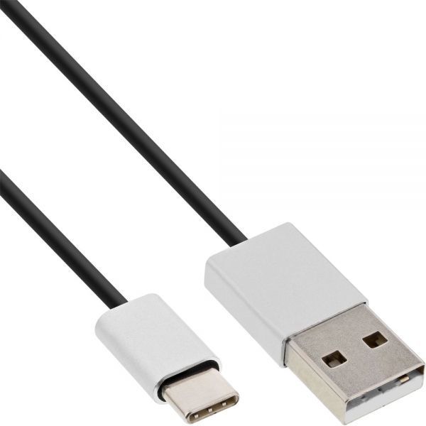Kabel USB InLine USB-A - USB-C 3 m Czarny (35833)