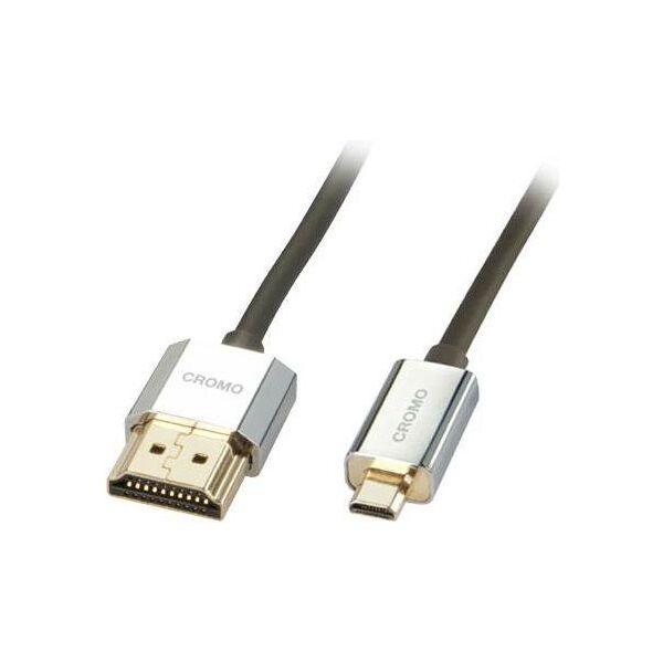 Kabel Lindy HDMI Micro - HDMI 0.5m srebrny (41680)