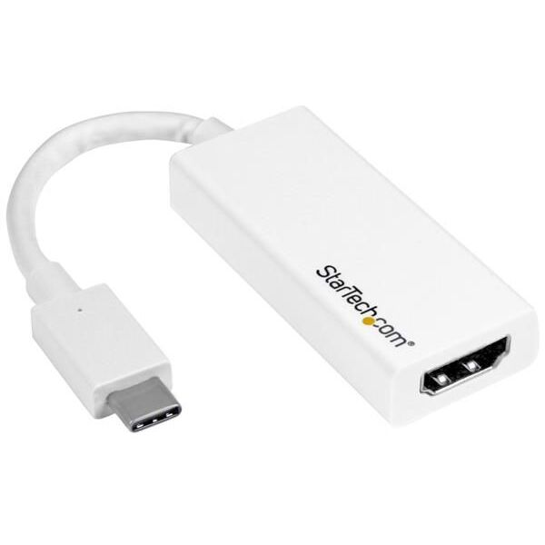 Adapter USB StarTech USB-C - HDMI Biały  (CDP2HD4K60W)