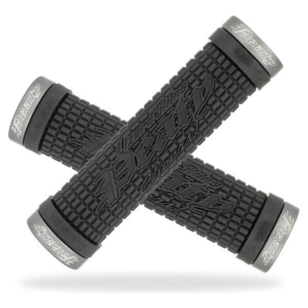 Lizard Skins Chwyty kierownicy PEATY CHEERS LOCK-ON klamry szare 130mm czarne