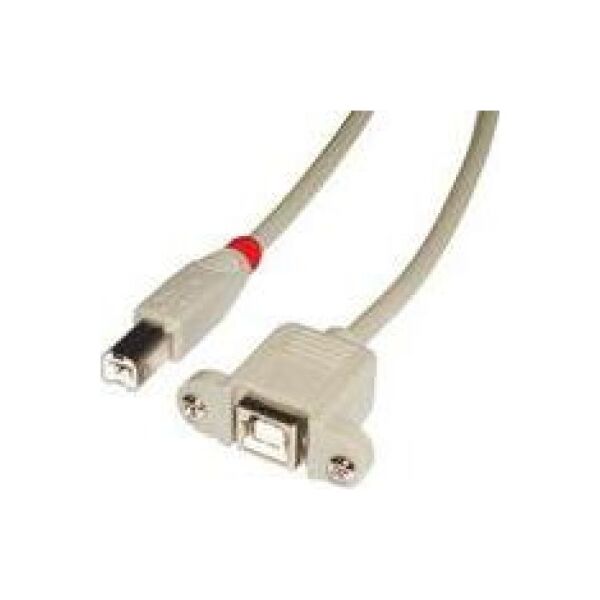 Kabel USB Lindy USB-B - USB-B 1 m Biały (31801)