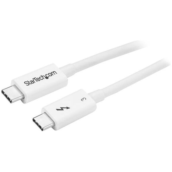 Kabel USB StarTech USB-C - USB-C 0.5 m Biały (TBLT34MM50CW)