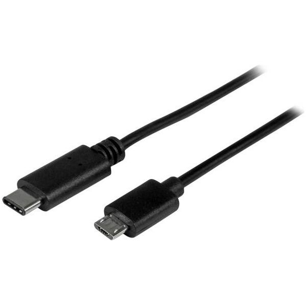 Kabel USB StarTech USB-C - microUSB 0.5 m Czarny (USB2CUB50CM)