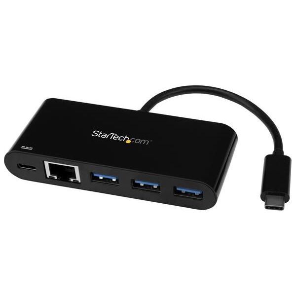 HUB USB StarTech 1x RJ-45 1x USB-C  + 3x USB-A 3.0 (HB30C3AGEPD)