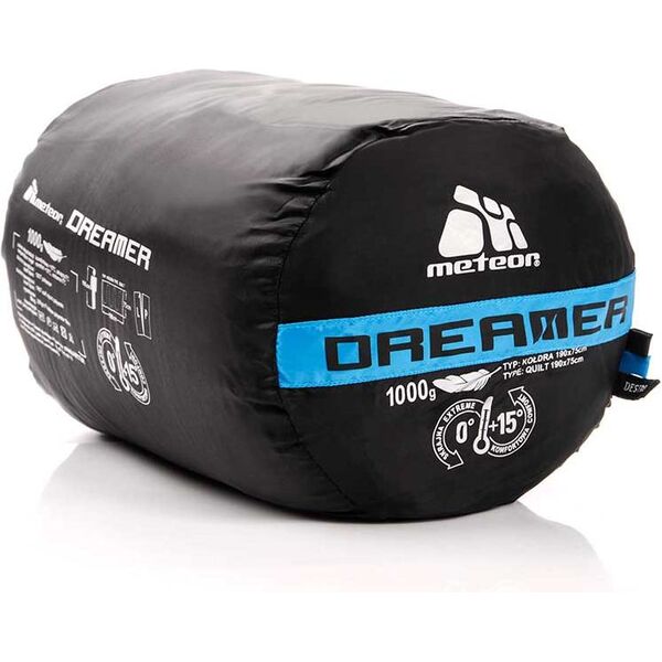 Meteor Śpiwór Dreamer czarno-niebieski L