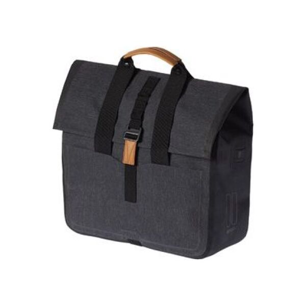Basil Sakwa miejska pojedyncza URBAN DRY SHOPPER 20L, mocowanie na haki, wodoodporny poliester, charcoal melee (BAS-17658)