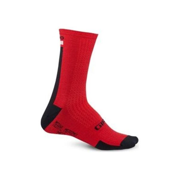 Giro Skarpety HRC + MERINO WOOL dark red black grey r. M (GR-8053382)