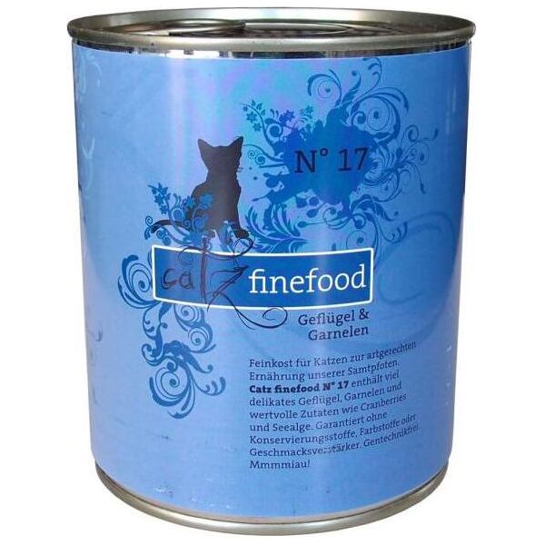Catz Finefood N.17 Drób i Krewetki puszka 800g