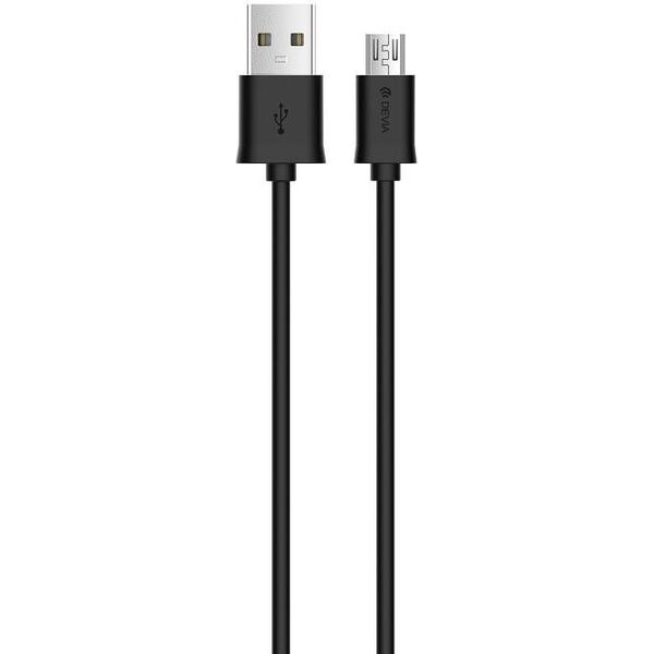 Kabel USB Devia USB-A - microUSB 1 m Czarny (BRA005893)