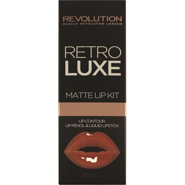 Makeup Revolution Retro Luxe Kit Matte Regal Pomadka i konturówka do ust