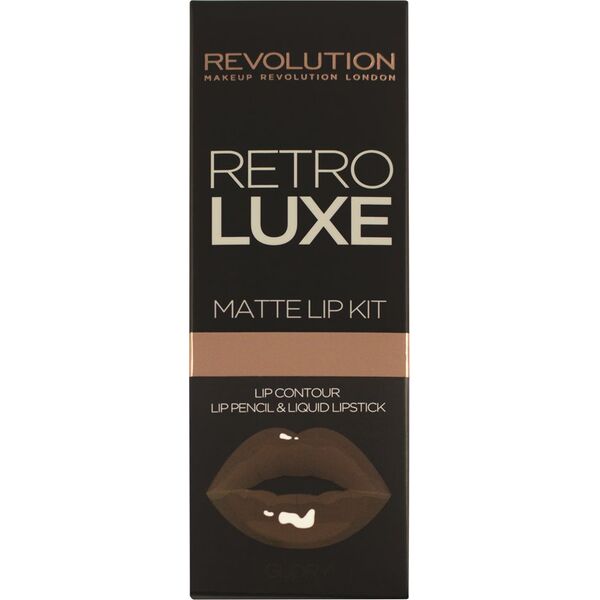 Makeup Revolution Retro Luxe Kit Matte Glory Pomadka i konturówka do ust