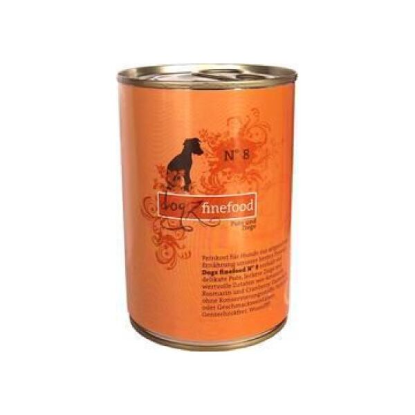 Dogz Finefood N.08 Indyk i koza puszka 400g