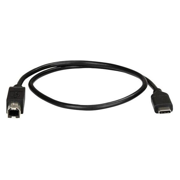 Kabel USB StarTech USB-C - USB-B 0.5 m Czarny (USB2CB50CM)