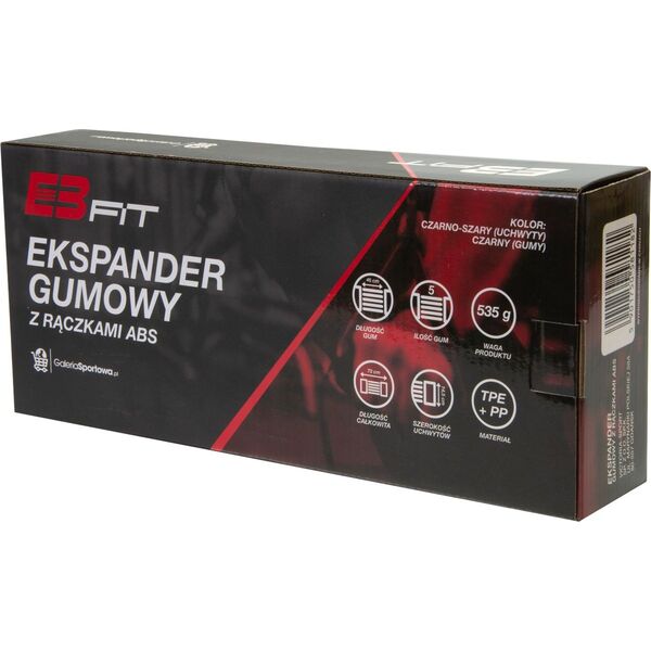 Eb Fit Ekspander regulowany opór szary 1 szt.