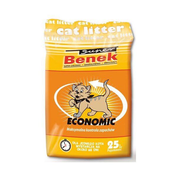 Żwirek dla kota Super Benek Economic Naturalny 25 l
