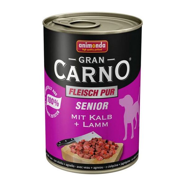 Animonda GRANCARNO PIES SENIOR CIELĘCINA/JAGNIĘCINA 800G PUSZKA