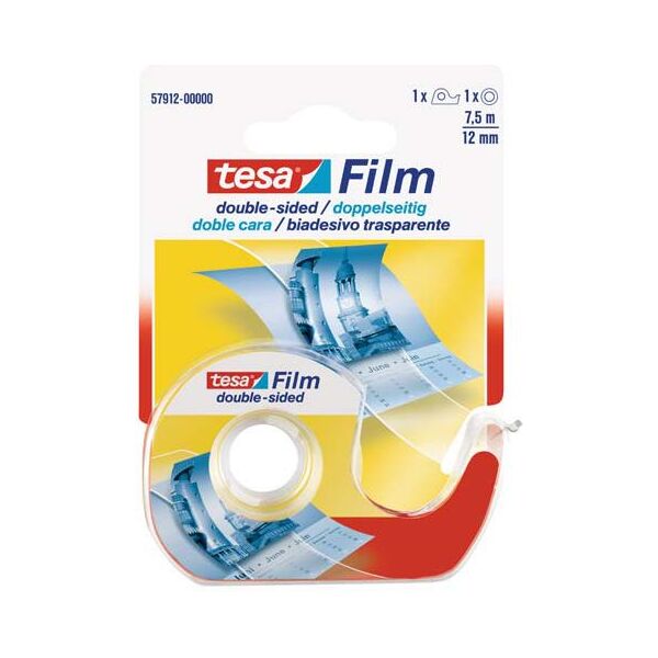 Tesa taśma przezroczysta, dwustronna 12mm/7,5m (57912-00000-02 TS)
