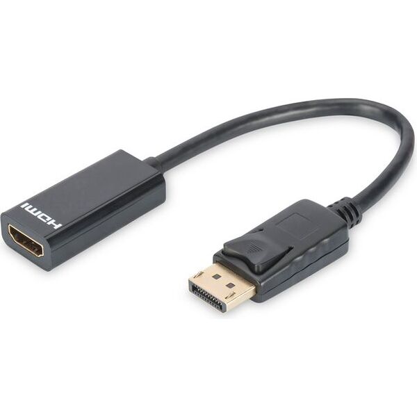 Adapter AV Digitus DisplayPort - HDMI czarny (DB-340400-001-S)