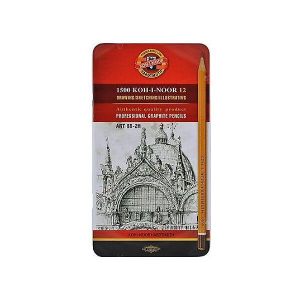 Koh I Noor Ołówek grafitowy 1502/II 8B-2H (12szt) (146809)