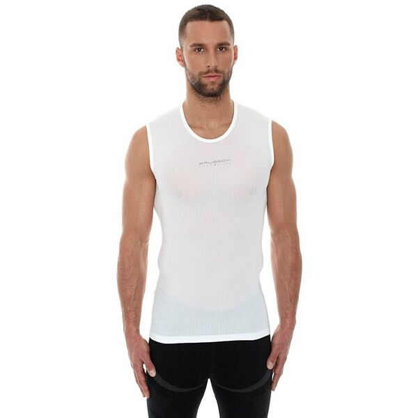 Brubeck Koszulka męska base layer bez rękawów biała r. XXL (SL10100)