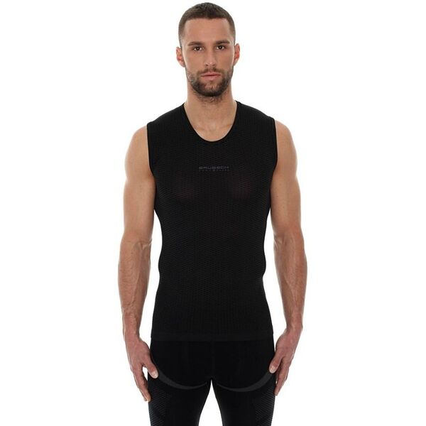 Brubeck Koszulka męska base layer bez rękawów czarna r. S (SL10100)