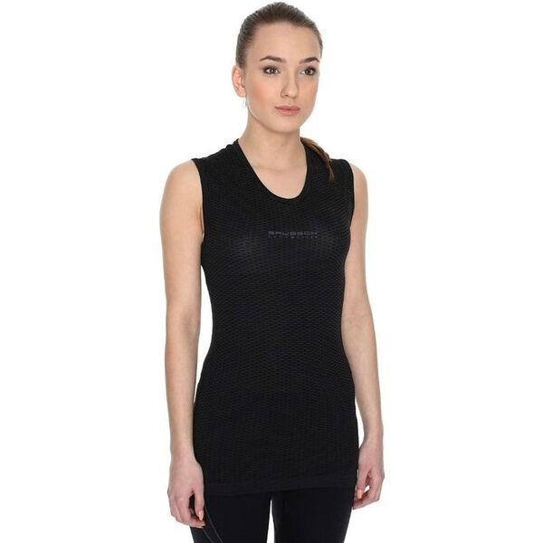 Brubeck Koszulka męska base layer bez rękawów czarna r. S (SL10100)