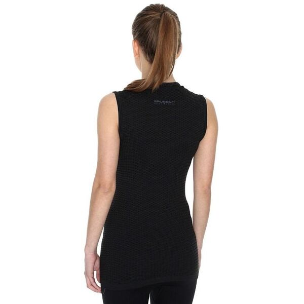 Brubeck Koszulka męska base layer bez rękawów czarna r. S (SL10100)