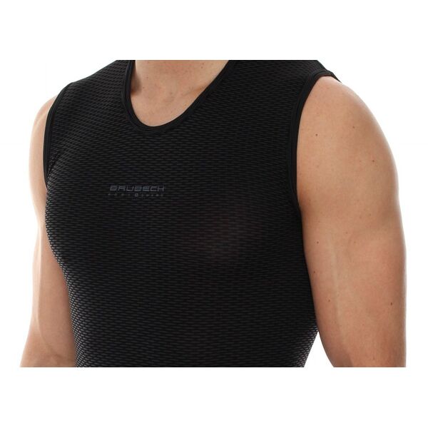 Brubeck Koszulka męska base layer bez rękawów czarna r. S (SL10100)