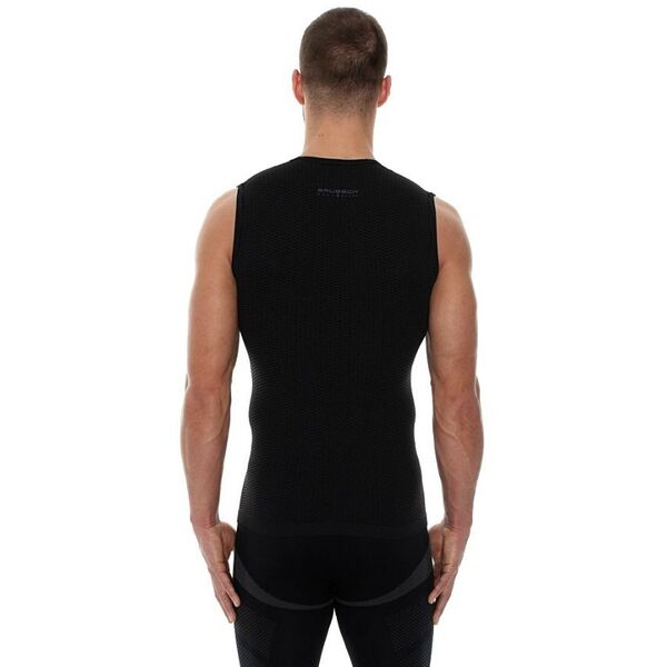 Brubeck Koszulka męska base layer bez rękawów czarna r. M (SL10100)