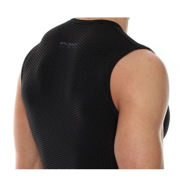 Brubeck Koszulka męska base layer bez rękawów czarna r. M (SL10100)