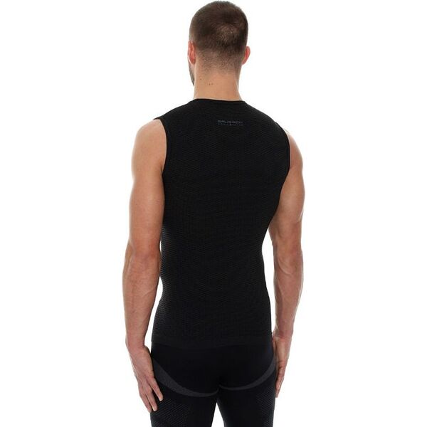 Brubeck Koszulka męska base layer bez rękawów czarna r. XXL (SL10100)