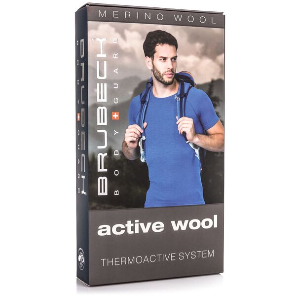 Brubeck Spodnie męskie z długą nogawką Active Wool czarne r. XXL (LE11710)