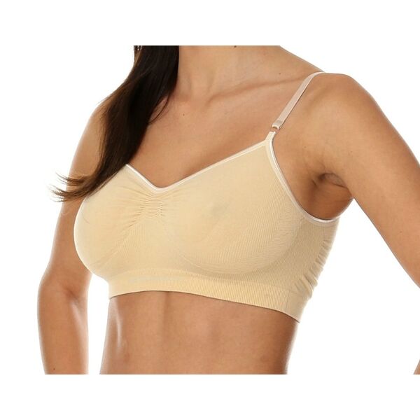 Brubeck Biustonosz Comfort Cotton beżowy r. 80B (BR00012A)