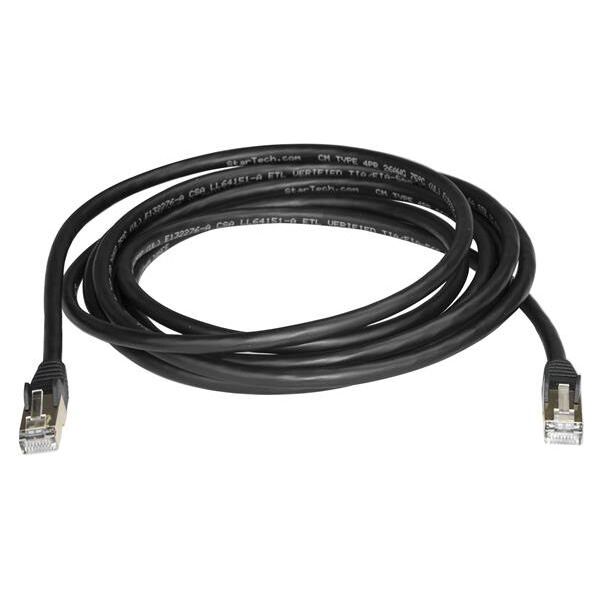 StarTech Patchcord CAT6A, STP, 3m, czarny (6ASPAT3MBK)