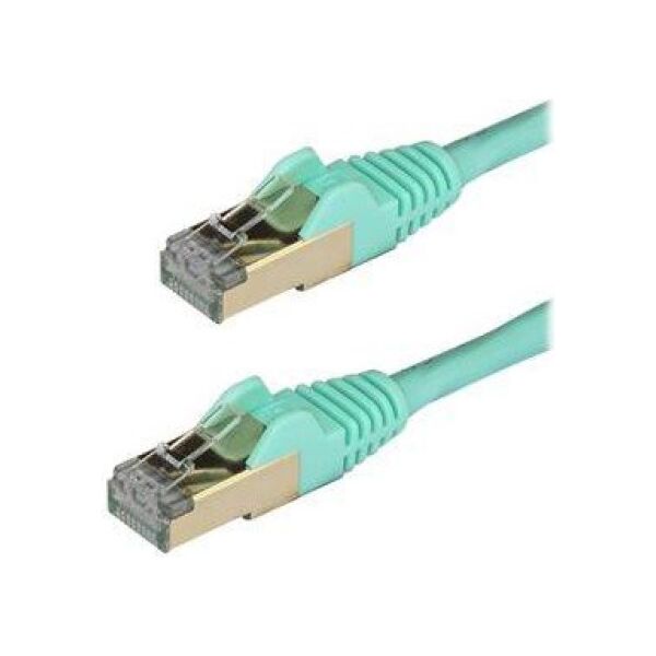 StarTech Patchcord CAT6A, STP, 2m, błękitny (6ASPAT2MAQ)