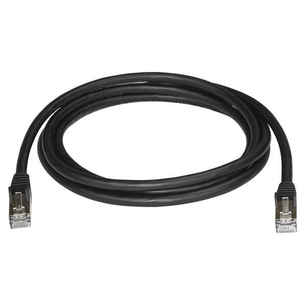 StarTech Patchcord CAT6A, STP, 2m, czarny (6ASPAT2MBK)