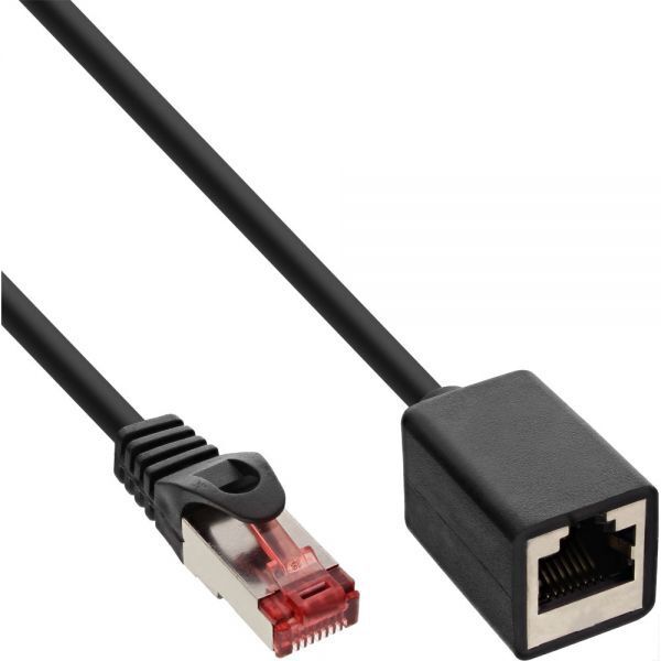 InLine Kabel przedłużeniowy Cat.6, S/FTP, PiMf, 250MHz, czarny, 3m (76903X)