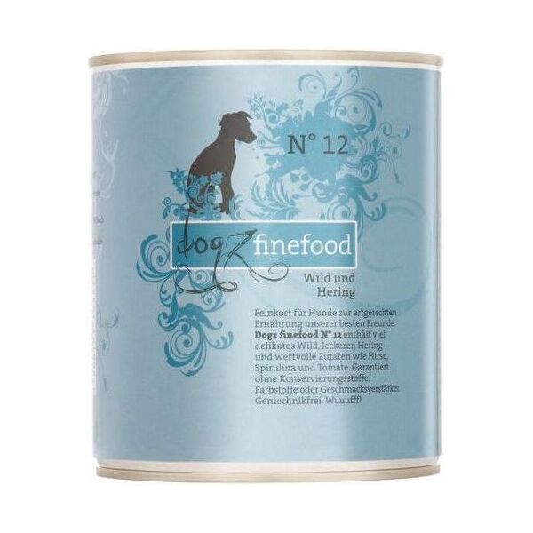 Dogz Finefood N.12 Dziczyzna i śledź puszka 800g