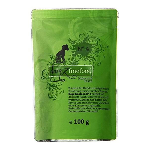 Dogz Finefood N.04 Kurczak i bażant saszetka 100g