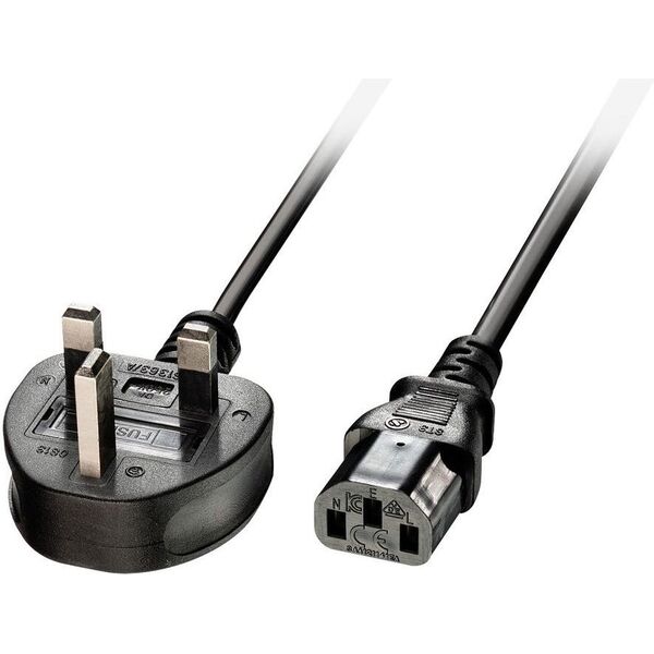 Kabel zasilający Lindy zasilający 2m IEC UK (30433)
