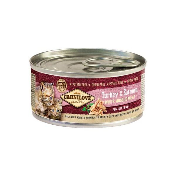 Carnilove Carnilove 100g Kot Puszka Kitten Indyk Łosoś
