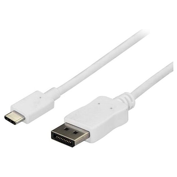 Kabel USB StarTech USB-C - DisplayPort 1.8 m Biały (CDP2DPMM6W)