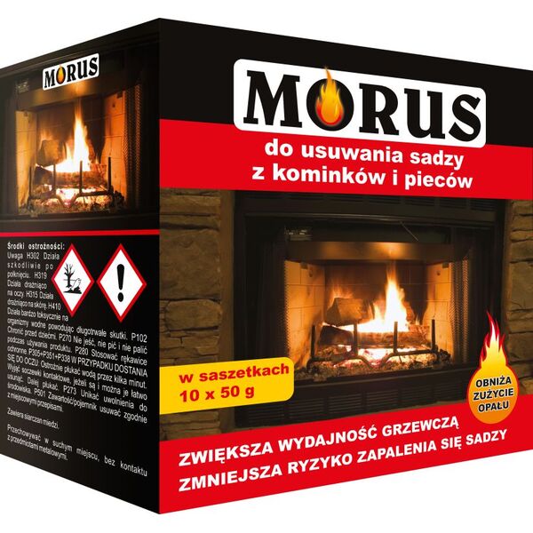 Bros Morus - proszek do usuwania sadzy z kominków i pieców 50g