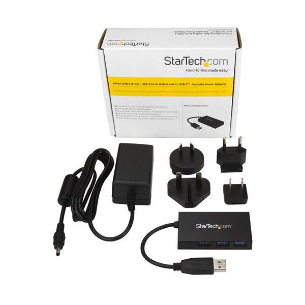 HUB USB StarTech 1x USB-C  + 3x USB-A 3.0 (HB30A3A1CSFS)