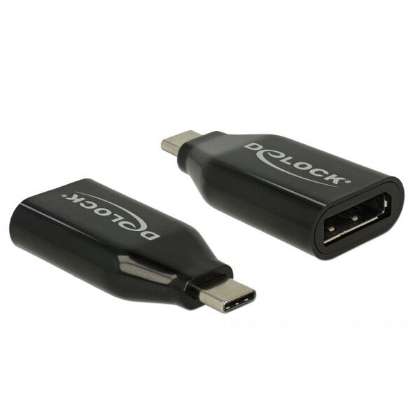 Adapter USB Delock USB-C - DisplayPort Czarny  (62977)