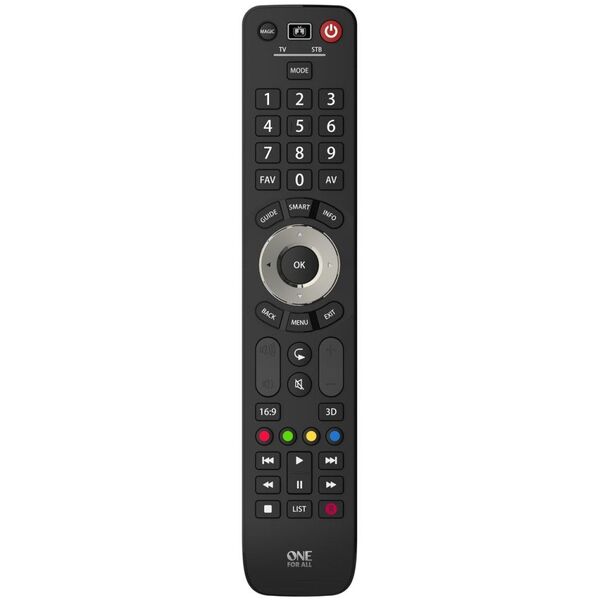 Pilot RTV One For All uniwersalny do 2 urządzeń Dla wszystkich telewizorów i tunerów (urc7125)