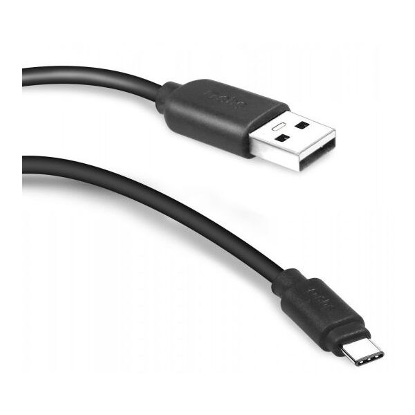 Kabel USB SBS Mobile USB-A - USB-C 1.5 m Czarny (TECABLEMICROC15K)