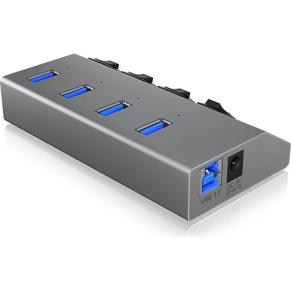HUB USB Icy Box 4x USB-A 3.0 (IB-HUB1405)